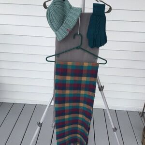 2 Super Soft Scarves, Merona Knit Cap, Knit Gloves NWT